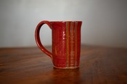 Striped Mug Red
