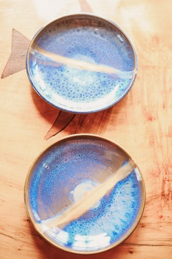 Blue Plate Set of 2